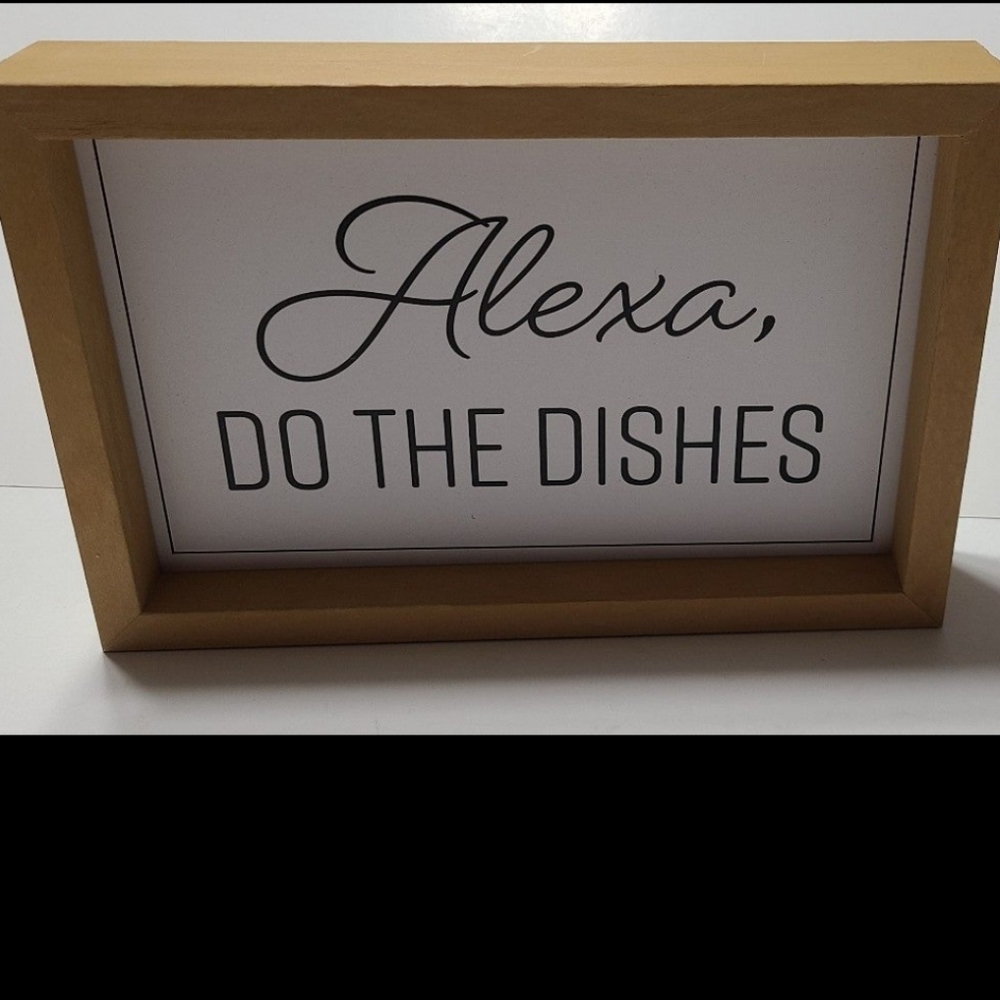 Shadow Box Art for Kitchen or Bathroom NWOT Reversible